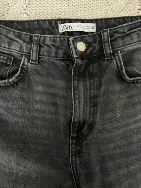 Zara Slim Men's Washed Black Denim Jeans